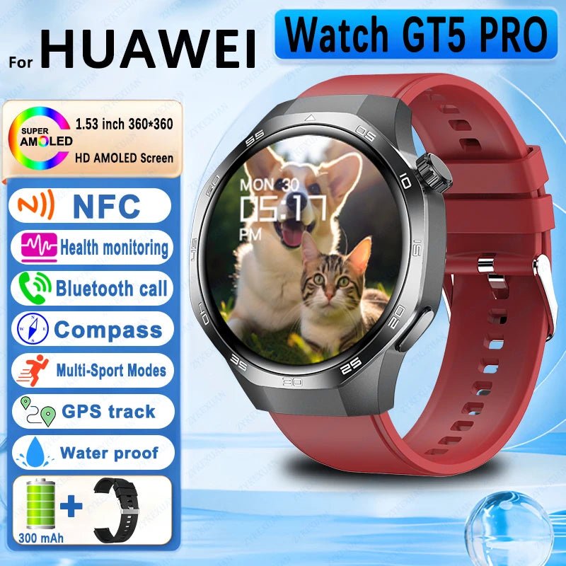 2025 New Men WATCH GT5 Pro Smartwatch Xuanji Sensing System Advanced Sports Emotional Health Assistant Long Endurance Watch - Smartwatchmagazijn
