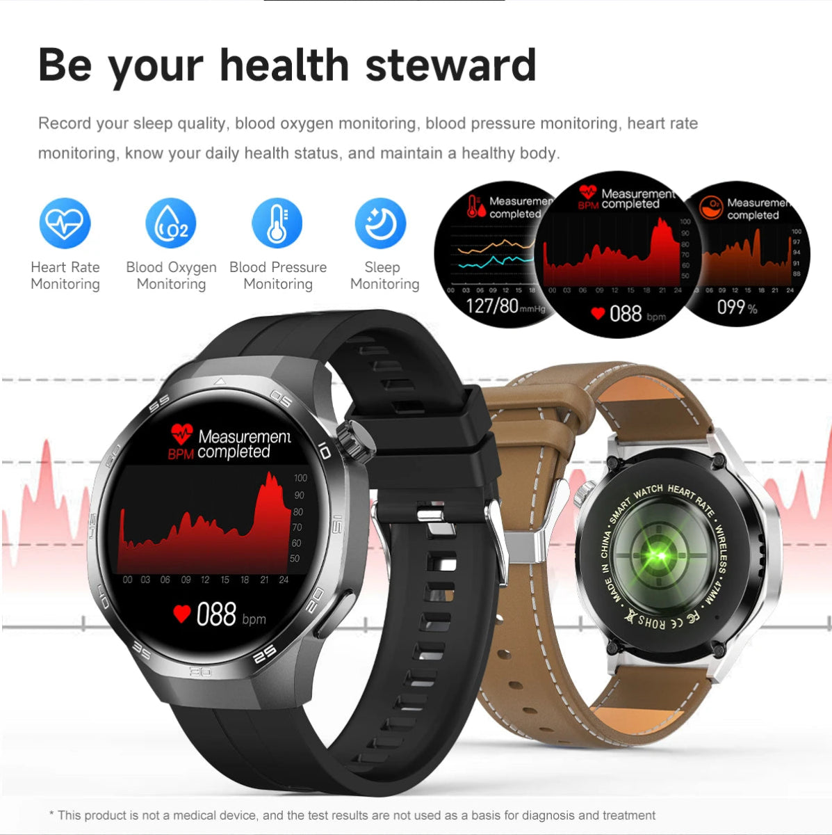 2025 New Men WATCH GT5 Pro Smartwatch Xuanji Sensing System Advanced Sports Emotional Health Assistant Long Endurance Watch - Smartwatchmagazijn