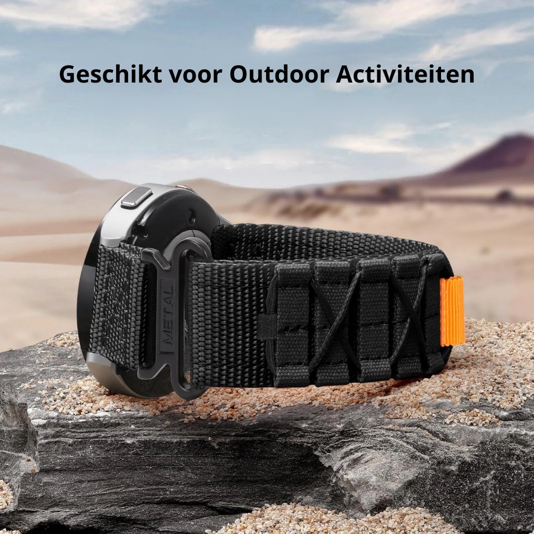 Horlogeband Adventure - Nylon - Klittenband - Smart Pro Navigator - Smartwatchmagazijn