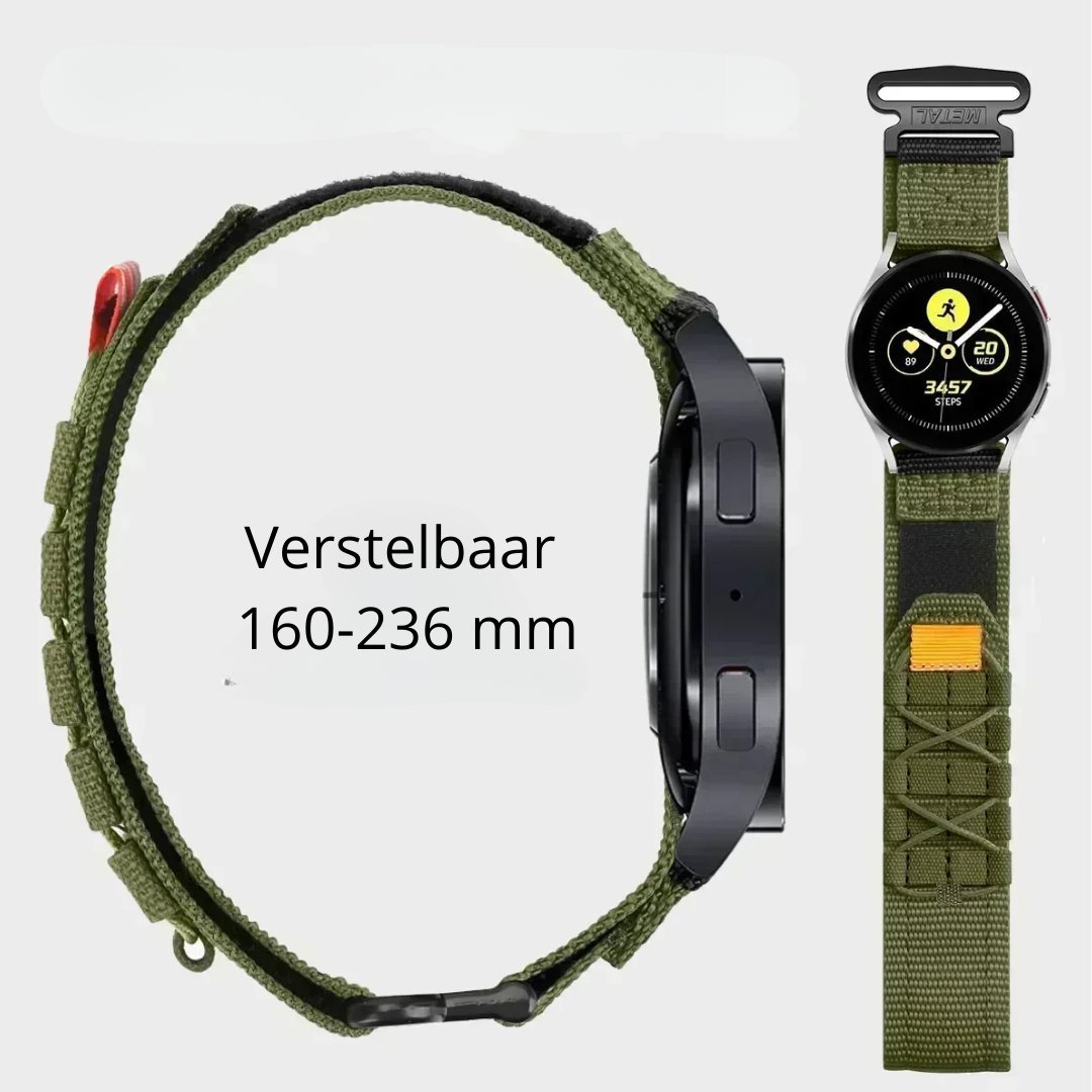 Horlogeband Adventure - Nylon - Klittenband - Smart Pro Navigator - Smartwatchmagazijn