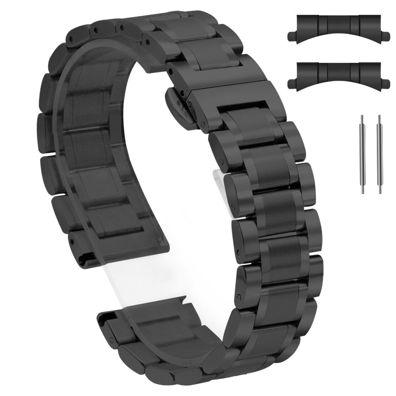 Horlogeband - RVS schakels - Vlinder - Smart Pro Adventure GPS - Smartwatchmagazijn