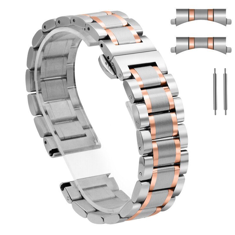 Horlogeband - RVS schakels - Vlinder - Smart Pro Endurance - Smartwatchmagazijn