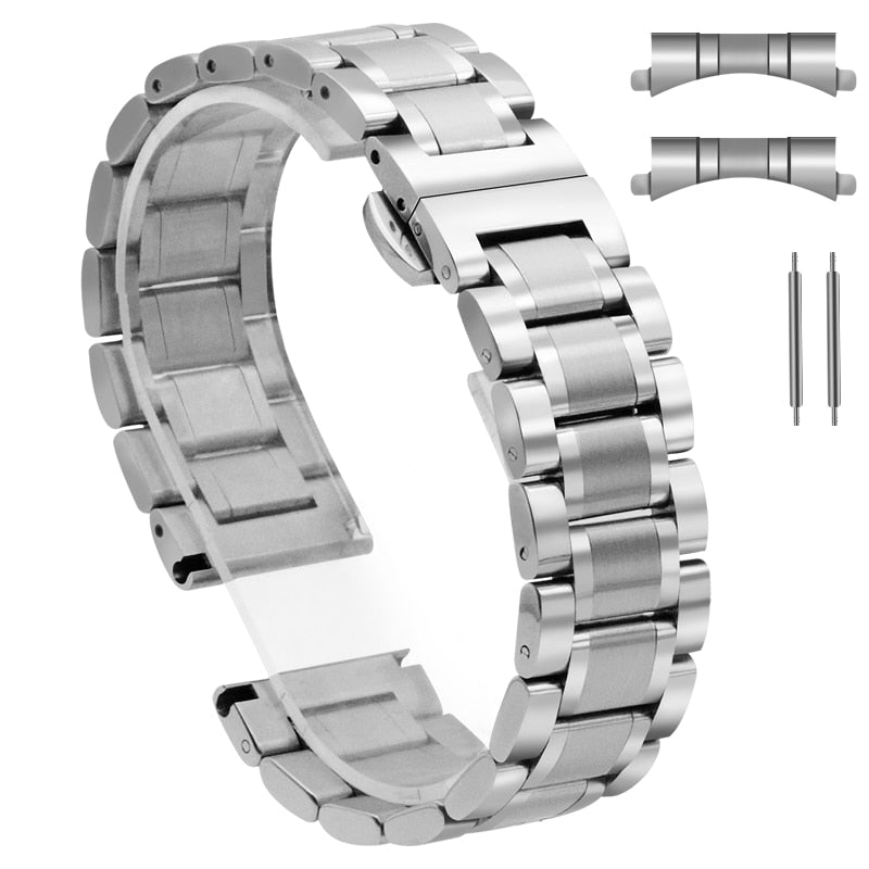 Horlogeband - RVS schakels - Vlinder - Smart Pro Endurance - Smartwatchmagazijn