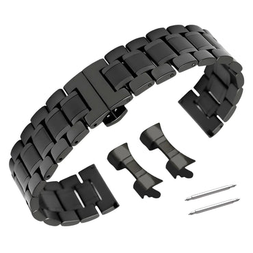 Horlogeband - RVS schakels - Vlinder - Universeel - Smartwatchmagazijn