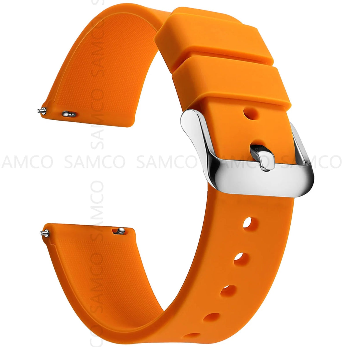 QUARKZMAN Siliconen horlogebandje, 22 mm, zacht horlogebandje met
