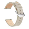Beige Suèdeleer - Zilveren Gesp