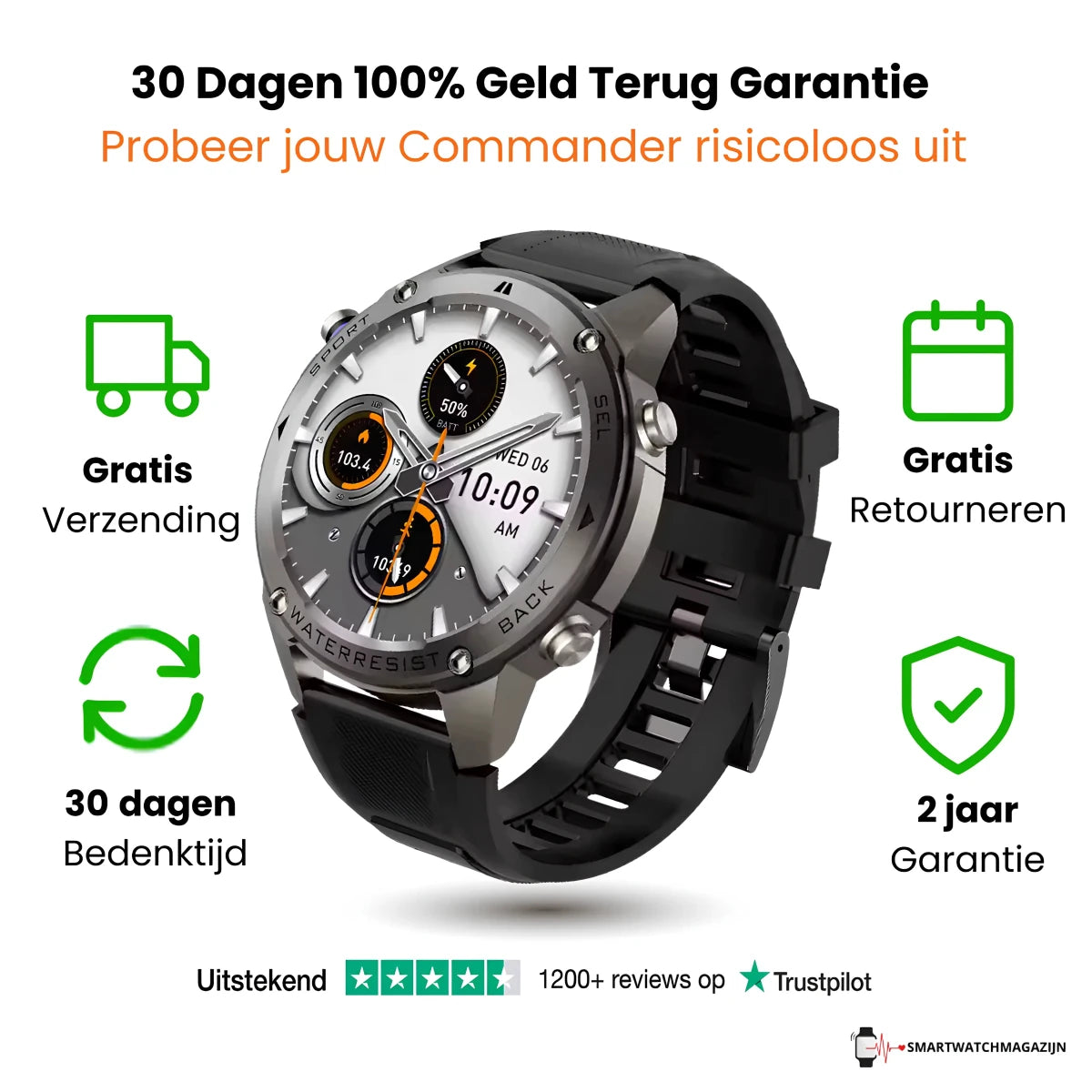 Smart Pro Commander - Smartwatchmagazijn