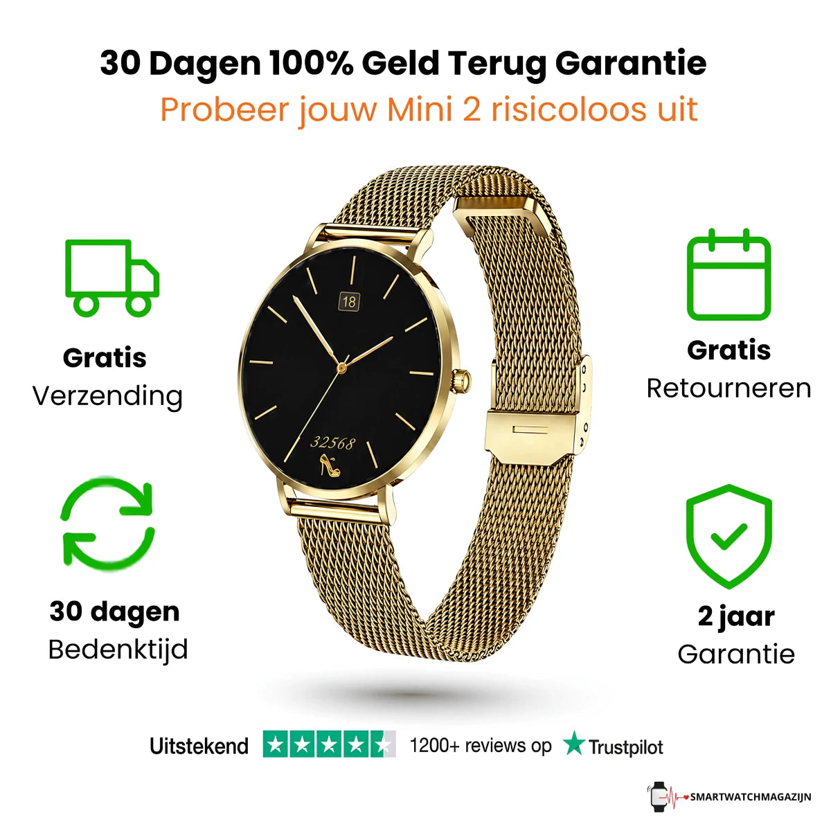 Smart Pro Elegance Mini 2 - Smartwatchmagazijn